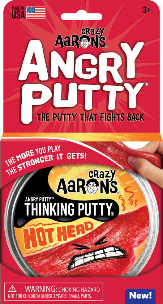 Hot Head Angry Putty 4" Tin