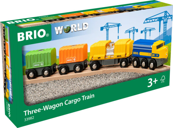 Three Wagon Cargo Train