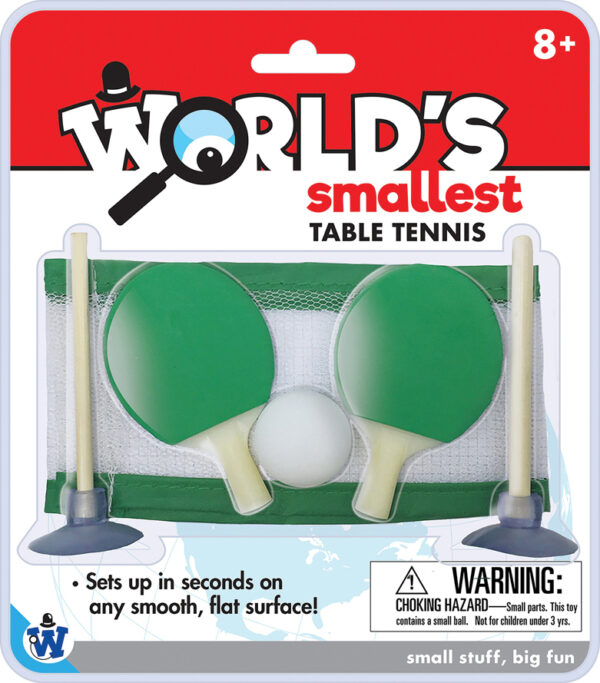 World's Smallest Table Tennis Game