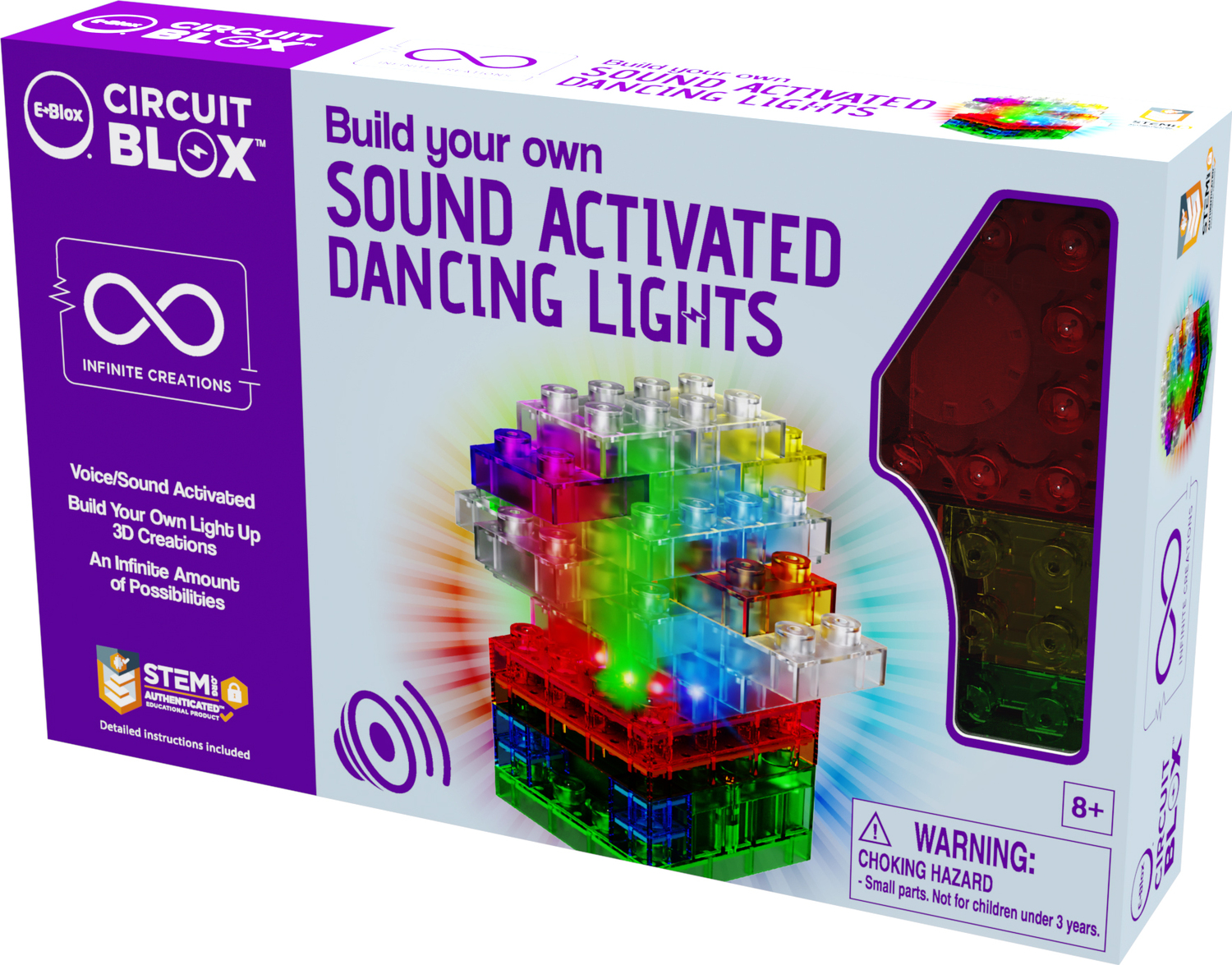E-Blox Sound-Activated Dancing Lights Set | Educational & Learning