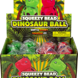 3.5" Squeezy Bead Dinosaur Ball