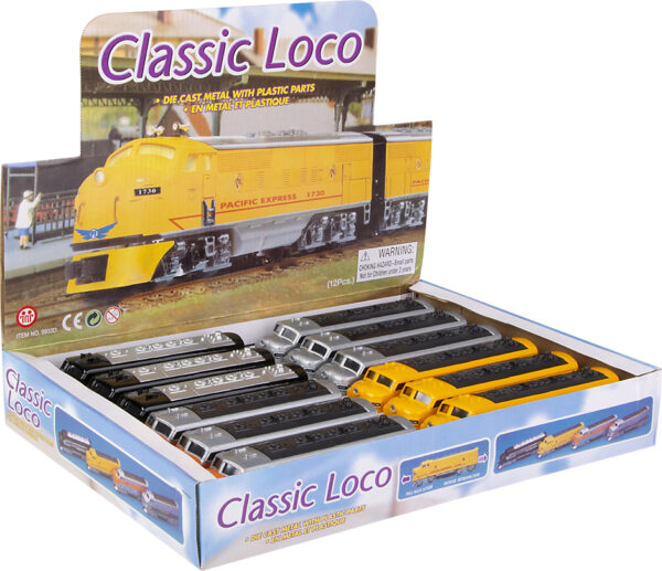 6.5" Die-cast Pull Back Classic Loco Diesel Train