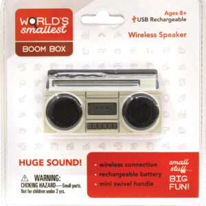 World's Smallest Boom Box- USB Rechargeable