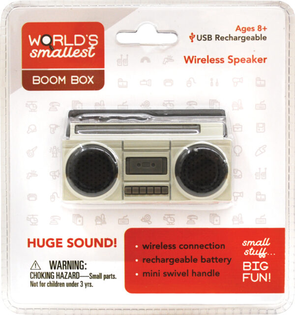 World's Smallest Boom Box- USB Rechargeable