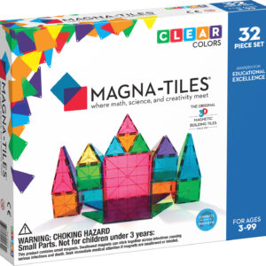 Magna-Tiles Clear Colors 32 Piece Set