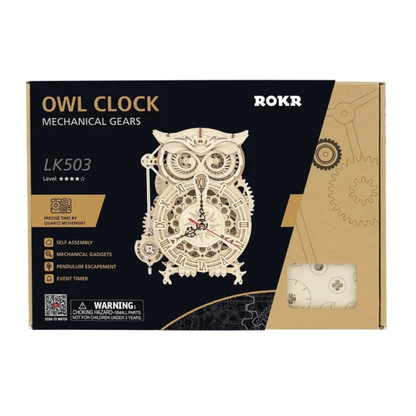 robotime owl clock