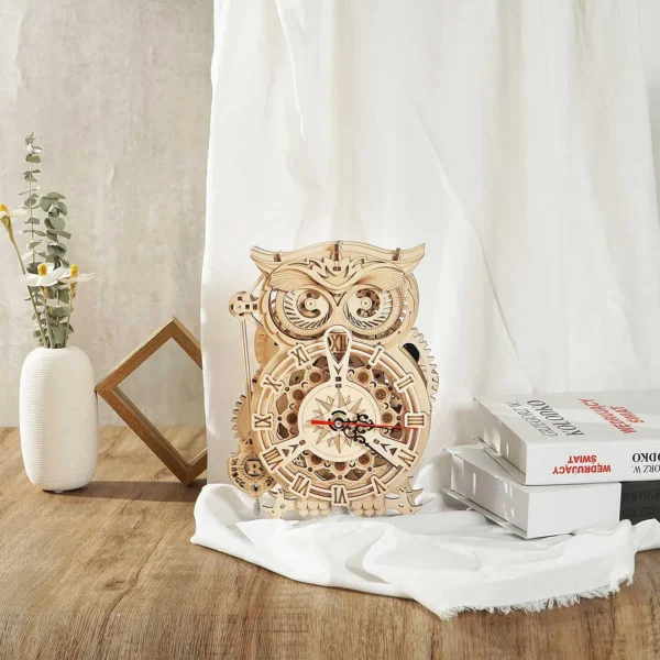 robotime owl clock