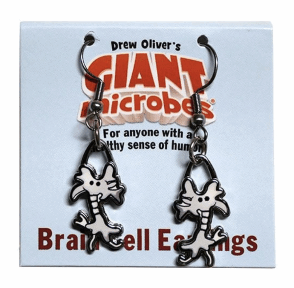 giantmicrobes brain cell earring