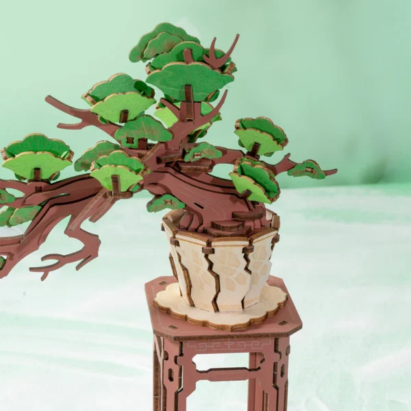 robotime evergreen pine bonsai