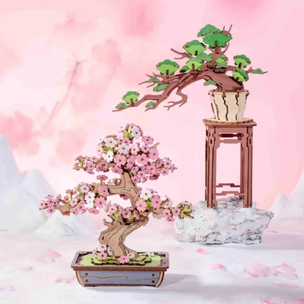 robotime evergreen pine bonsai