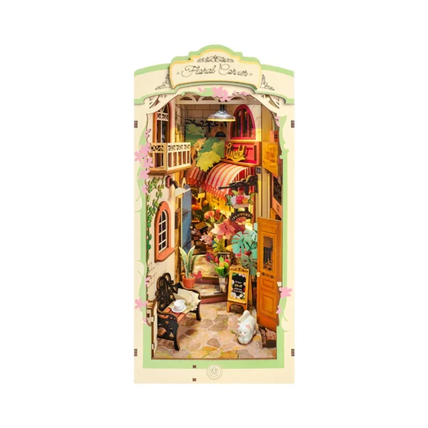 robotime floral corner booknook