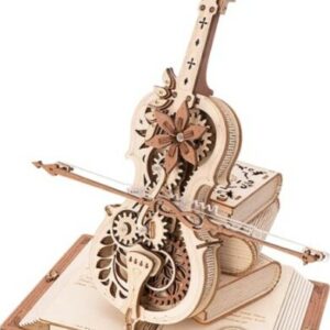 ROKR Magic Cello Mechanical Music Box 3D Wooden Puzzle