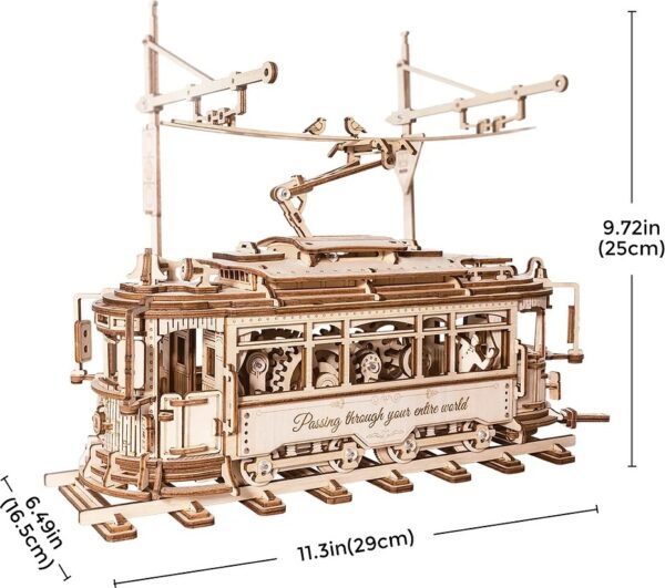 Classic City Tram 3D Wooden Puzzle