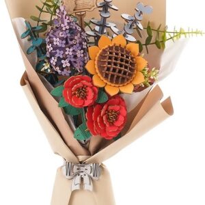 Wooden Flower Bouquet 3D Wooden Puzzle