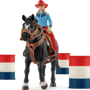schleich Cowgirl Barrel Racing Fun