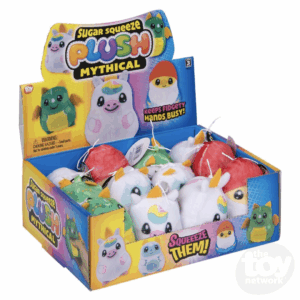 toy network sugar squeeze mythical plush asst 2.75
