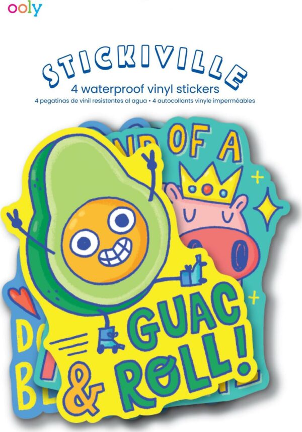 Stickiville Stickers: Punny Pals - Vinyl (4 Die-Cut) (Vinyl)