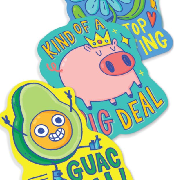 Stickiville Stickers: Punny Pals - Vinyl (4 Die-Cut) (Vinyl)