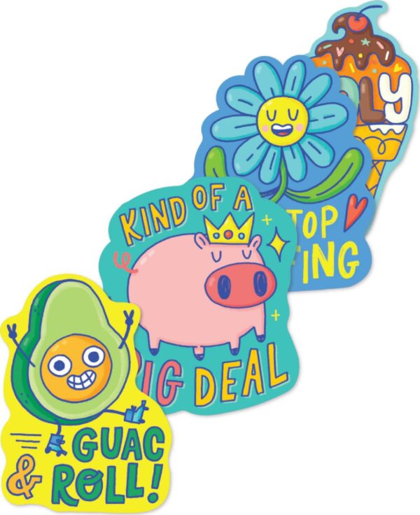 Stickiville Stickers: Punny Pals - Vinyl (4 Die-Cut) (Vinyl)