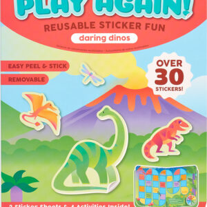 Play Again Reusable Stickers Daring Dinos
