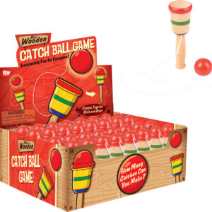 4" Mini Wooden Catch Ball Game 36 pcs Display
