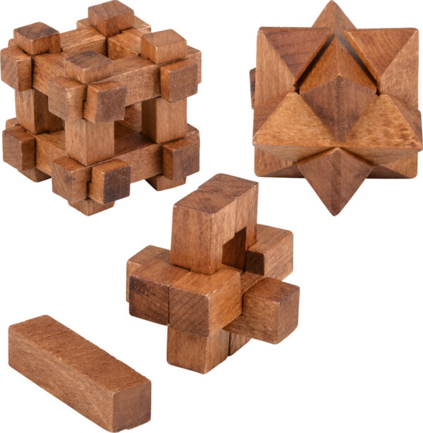 1.75" Wooden Brain Teasers