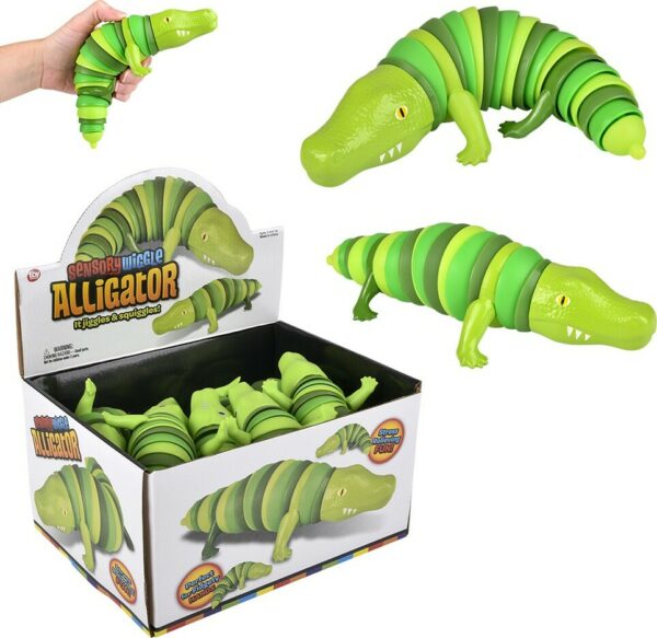 8" Wiggle Sensory Alligator (assortment - sold individually)