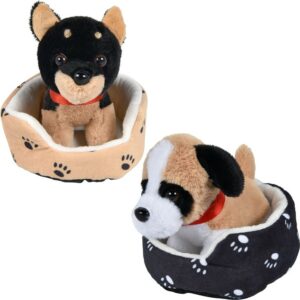 8" Dog In Bed