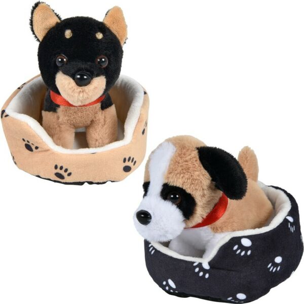 8" Dog In Bed