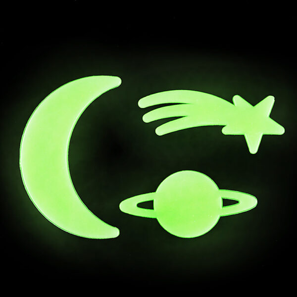 Glow In Dark Star and Moon Stick Ons