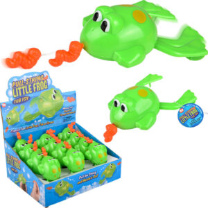 Pull-String Frog Bath Toy 6.5" (sold individually)