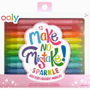 ooly make no mistake glittery erasable markers
