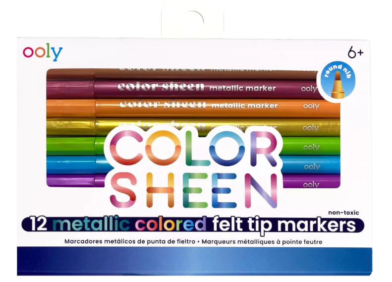 ooly color cheen metallic felt tip markers