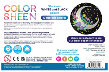 ooly color cheen metallic felt tip markers