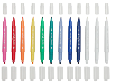 ooly stamp a doodle dbl end color changing markers