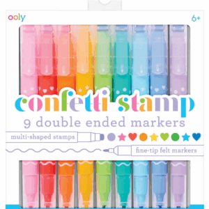ooly confetti stamp double ended markers