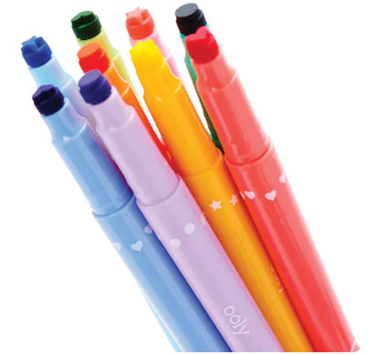 ooly confetti stamp double ended markers