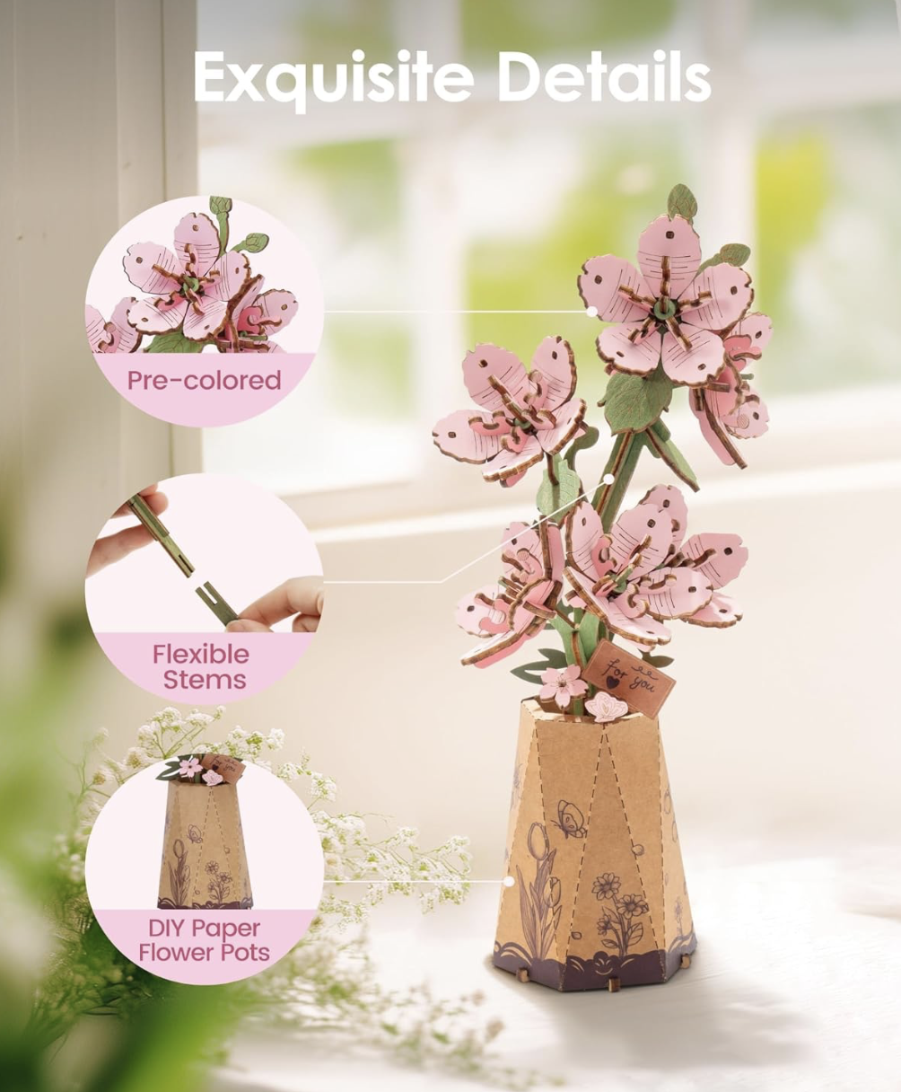 robotime sakura flower