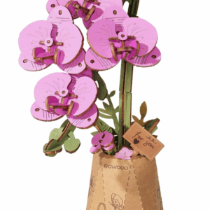 robotime purple moth orchid