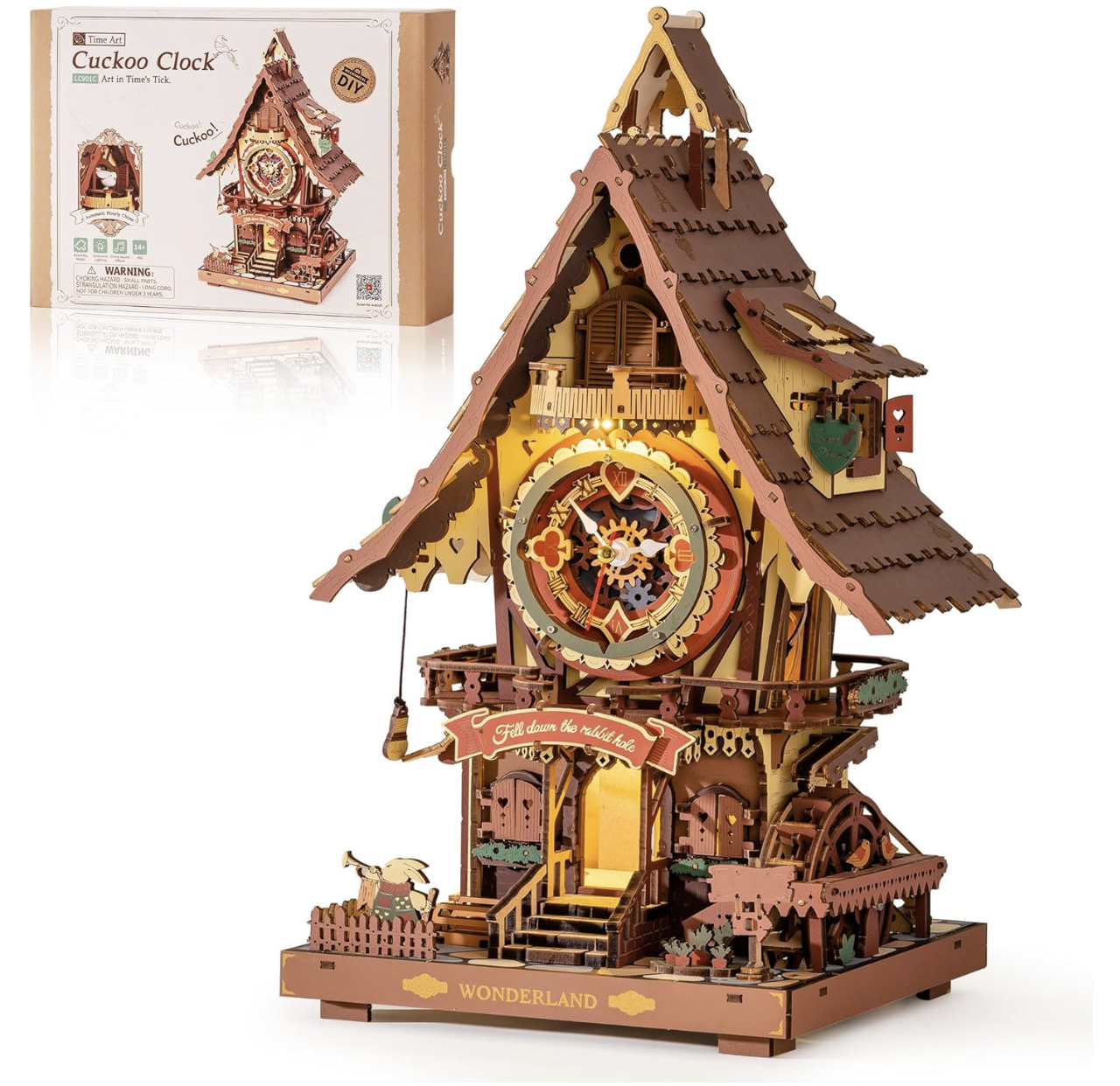 CUCKOO CLOCK STAINED WOOD Educational Learning Toys Impression CUCKOO CLOCK STAINED WOOD Educational Learning Toys Impression