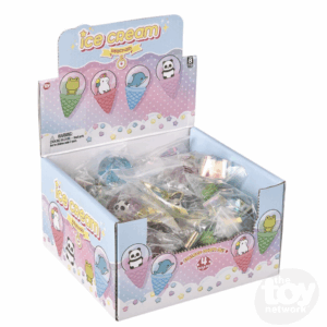 toy network 2.5" kawaii animal ice cream clip