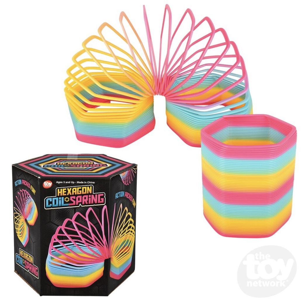toy network rainbow hexagon coil