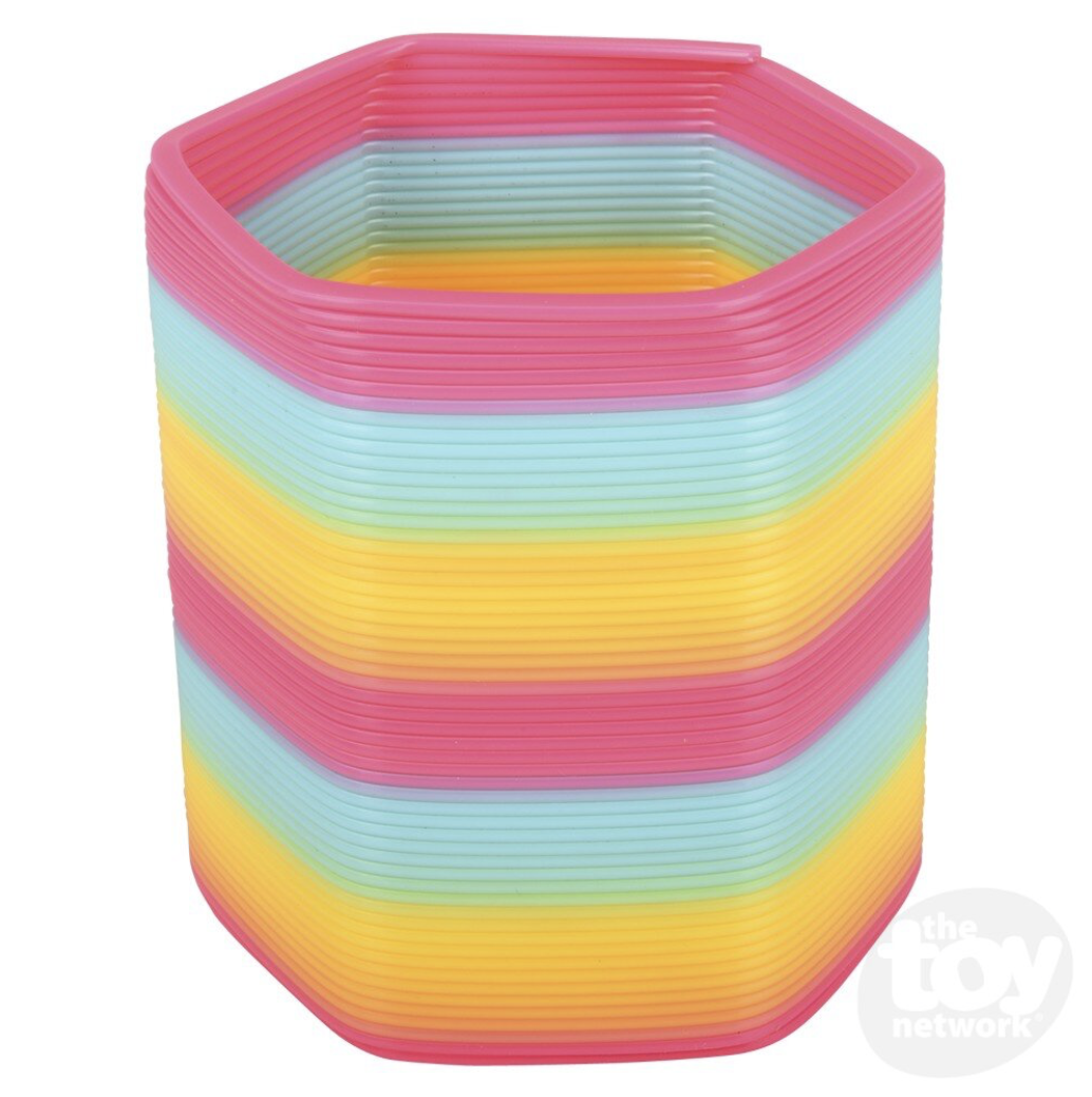 toy network rainbow hexagon coil