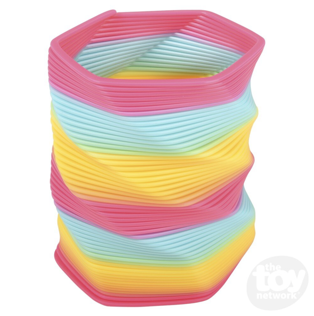 toy network rainbow hexagon coil