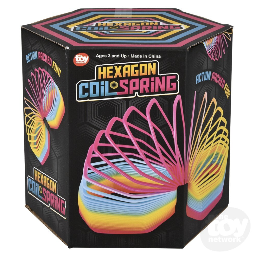 toy network rainbow hexagon coil