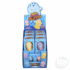 toy network 3" squish and stretch jellyfish