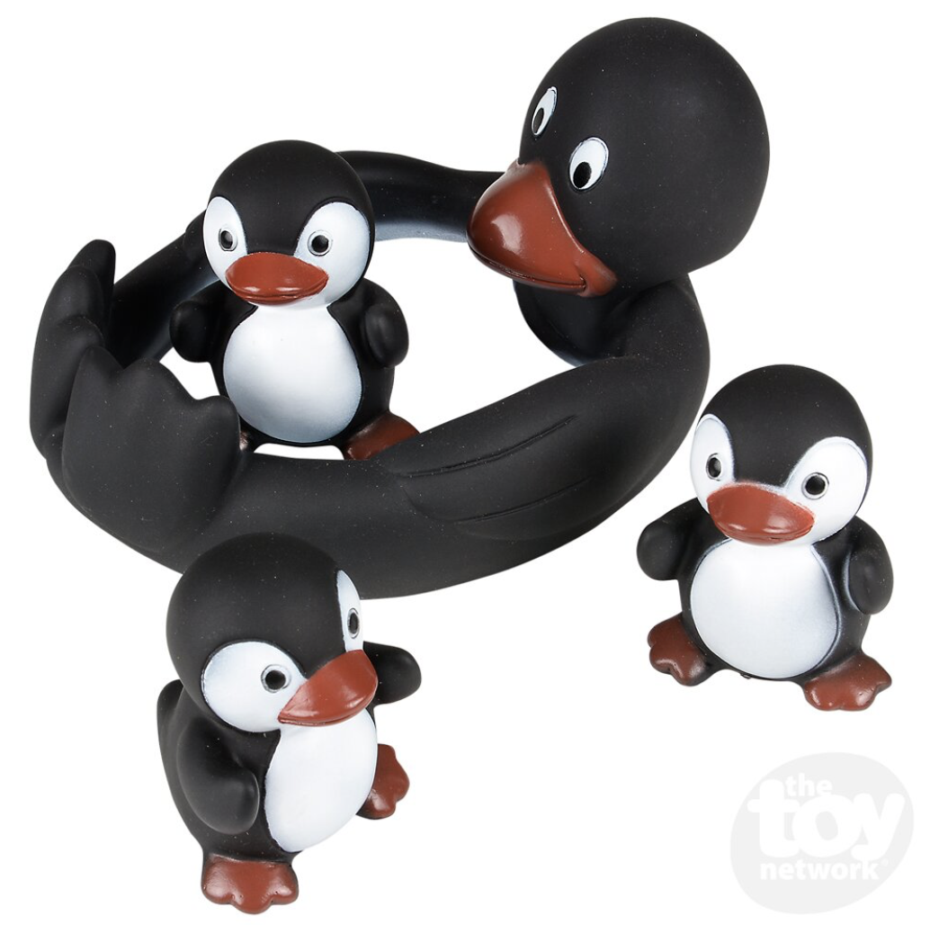 toy network penguin bath play set 4pcs