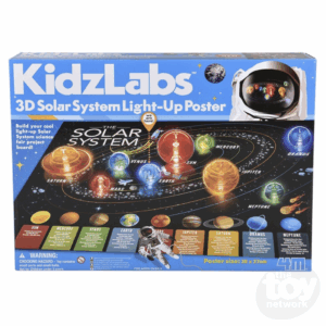 3d solar system light up poster
