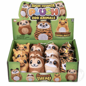 toy network sugar squeeze plush zoo asst 2.75"