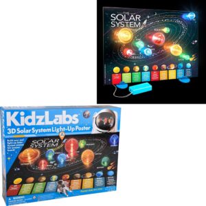 Kidzlabs - 3D Solar System Light-Up Poster